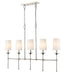 Z-Lite Canada - Five Light Island Pendant - Emily - Polished Nickel- Union Lighting Luminaires Decor