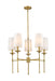 Z-Lite Canada - Five Light Chandelier - Emily - Rubbed Brass- Union Lighting Luminaires Decor