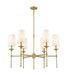 Z-Lite Canada - Six Light Chandelier - Emily - Rubbed Brass- Union Lighting Luminaires Decor