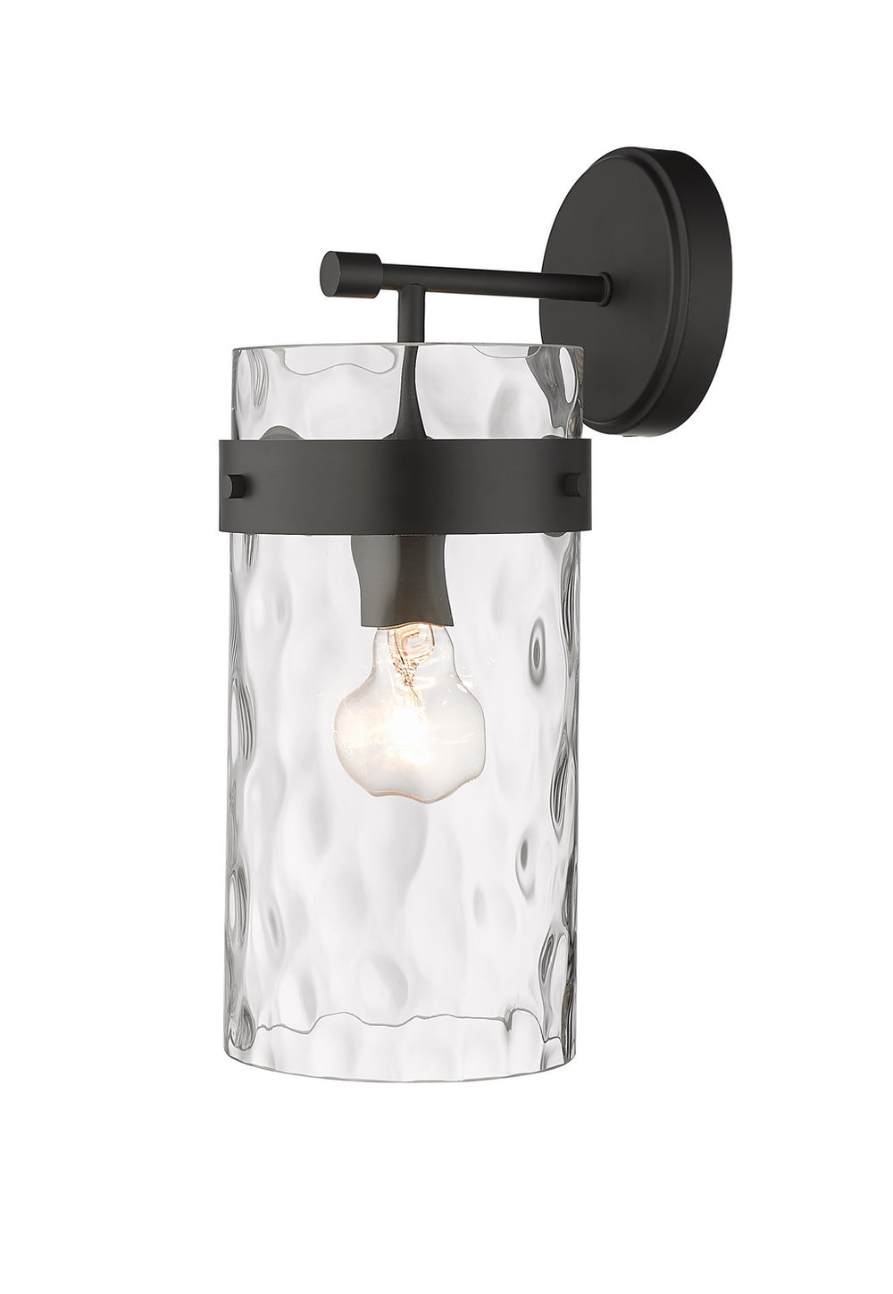 Z-Lite Canada - One Light Wall Sconce - Fontaine - Matte Black- Union Lighting Luminaires Decor