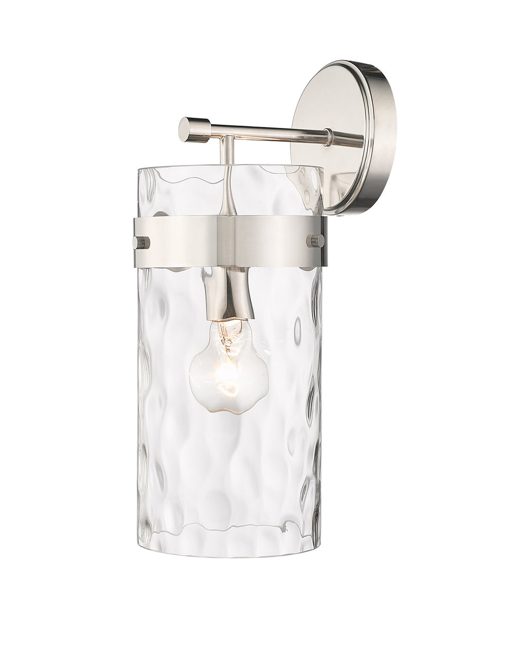 Z-Lite Canada - One Light Wall Sconce - Fontaine - Polished Nickel- Union Lighting Luminaires Decor