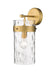 Z-Lite Canada - One Light Wall Sconce - Fontaine - Rubbed Brass- Union Lighting Luminaires Decor