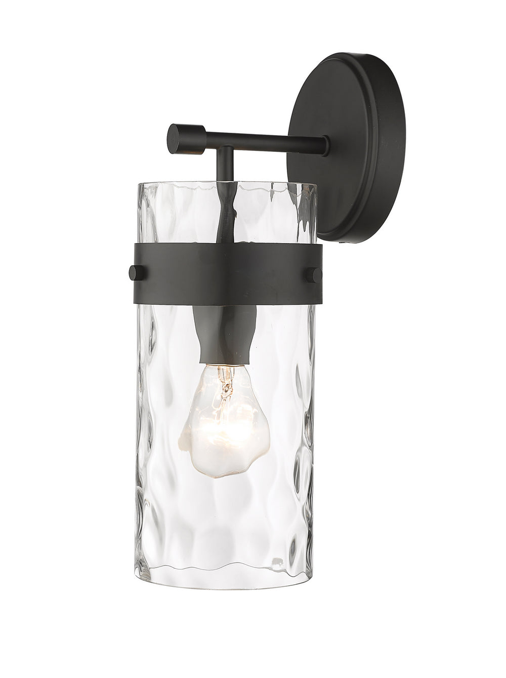 Z-Lite Canada - One Light Wall Sconce - Fontaine - Matte Black- Union Lighting Luminaires Decor