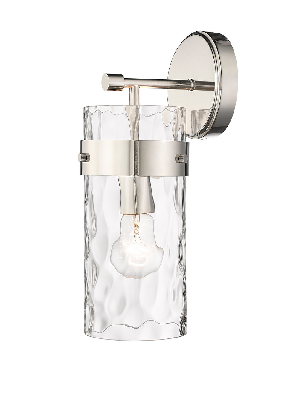 Z-Lite Canada - One Light Wall Sconce - Fontaine - Polished Nickel- Union Lighting Luminaires Decor