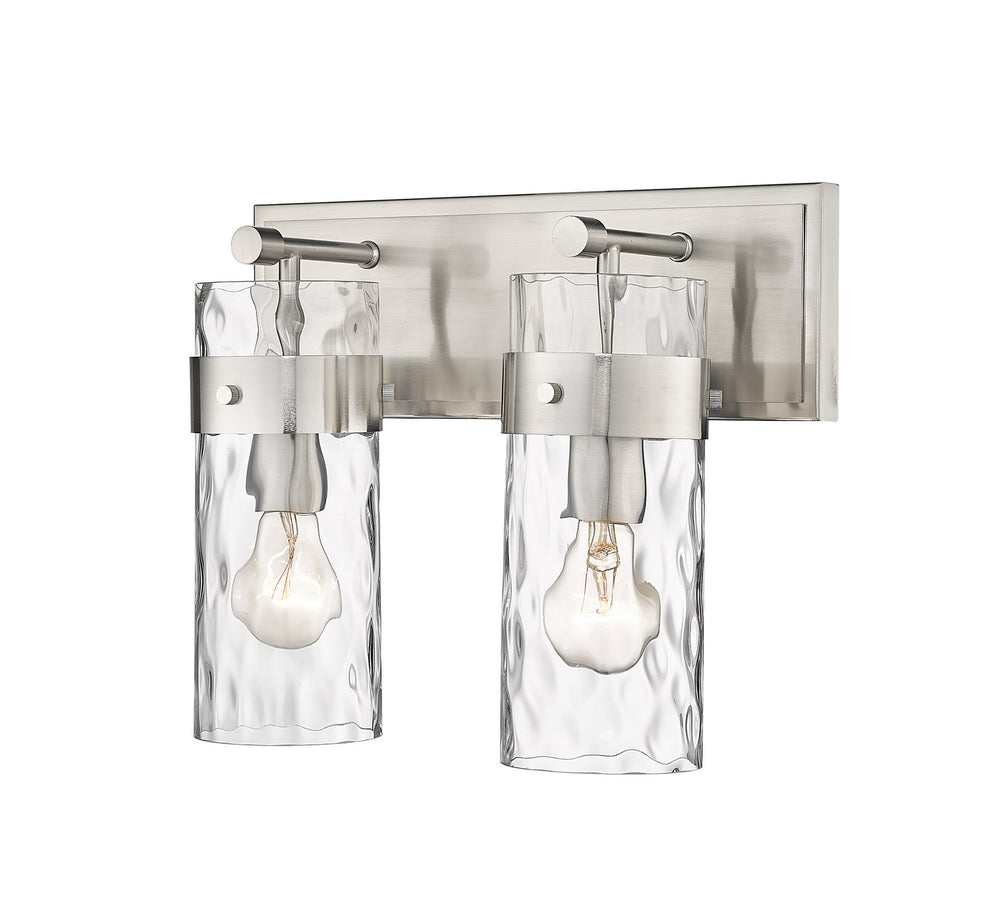Z-Lite Canada - Two Light Vanity - Fontaine - Brushed Nickel- Union Lighting Luminaires Decor