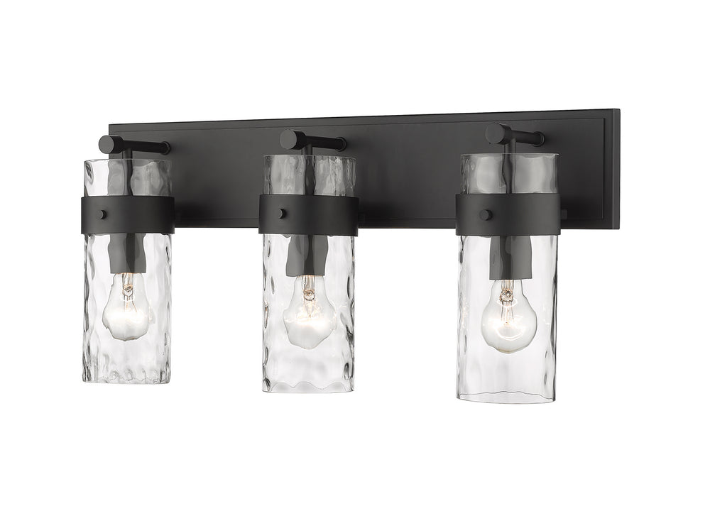 Z-Lite Canada - Three Light Vanity - Fontaine - Matte Black- Union Lighting Luminaires Decor