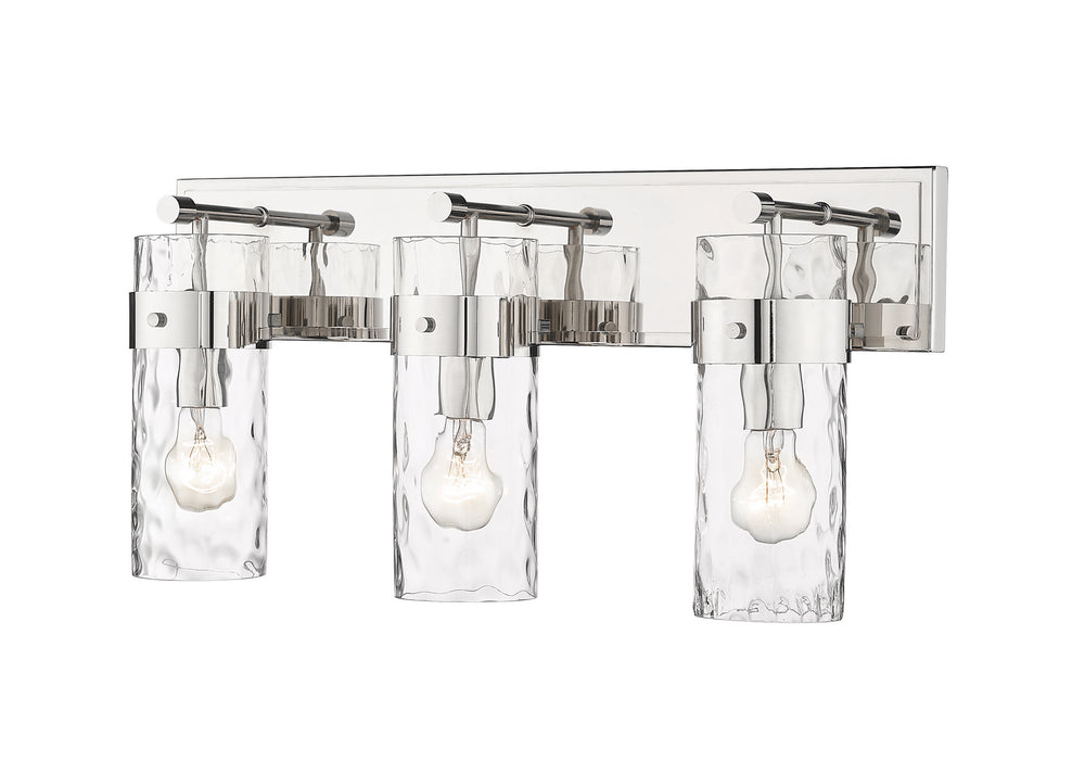 Z-Lite Canada - Three Light Vanity - Fontaine - Polished Nickel- Union Lighting Luminaires Decor