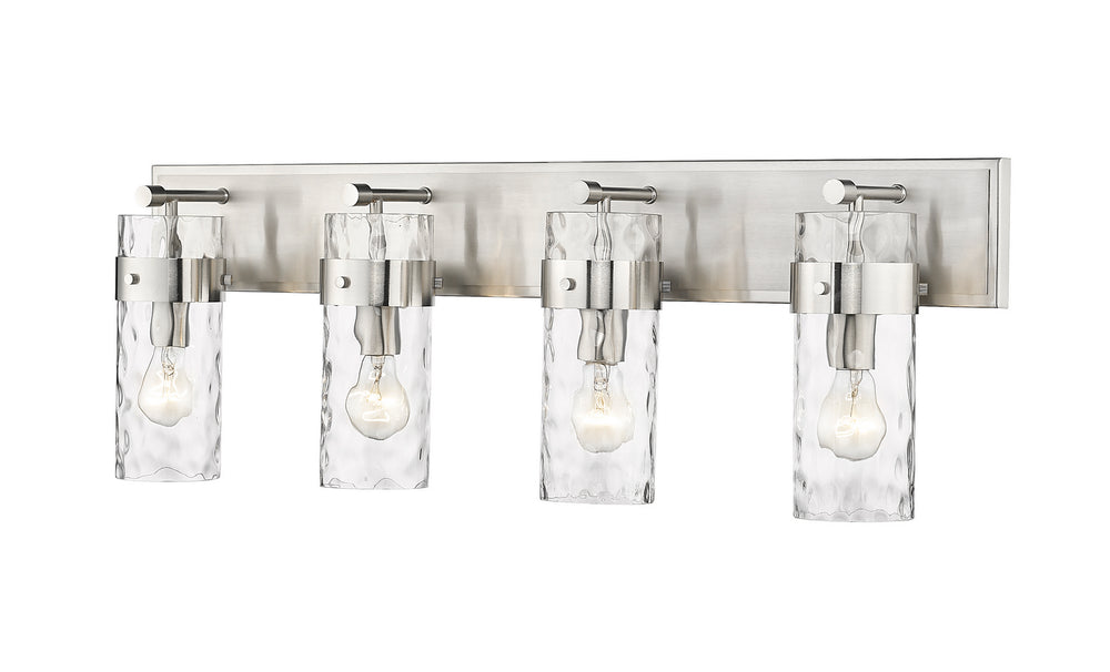 Z-Lite Canada - Four Light Vanity - Fontaine - Brushed Nickel- Union Lighting Luminaires Decor