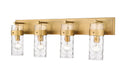 Z-Lite Canada - Four Light Vanity - Fontaine - Rubbed Brass- Union Lighting Luminaires Decor
