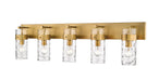 Z-Lite Canada - Five Light Vanity - Fontaine - Rubbed Brass- Union Lighting Luminaires Decor