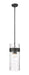 Z-Lite Canada - Three Light Pendant - Fontaine - Matte Black- Union Lighting Luminaires Decor