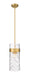 Z-Lite Canada - Three Light Pendant - Fontaine - Rubbed Brass- Union Lighting Luminaires Decor