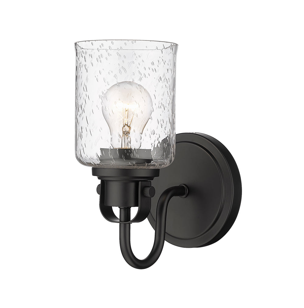 Z-Lite Canada - One Light Wall Sconce - Kinsley - Matte Black- Union Lighting Luminaires Decor