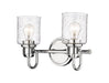 Z-Lite Canada - Two Light Vanity - Kinsley - Chrome- Union Lighting Luminaires Decor