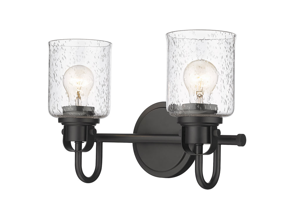 Z-Lite Canada - Two Light Vanity - Kinsley - Matte Black- Union Lighting Luminaires Decor