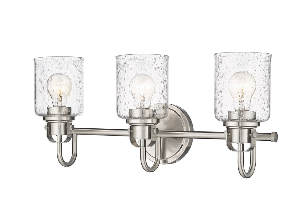 Z-Lite Canada - Three Light Vanity - Kinsley - Brushed Nickel- Union Lighting Luminaires Decor