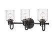 Z-Lite Canada - Three Light Vanity - Kinsley - Matte Black- Union Lighting Luminaires Decor