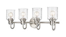 Z-Lite Canada - Four Light Vanity - Kinsley - Brushed Nickel- Union Lighting Luminaires Decor