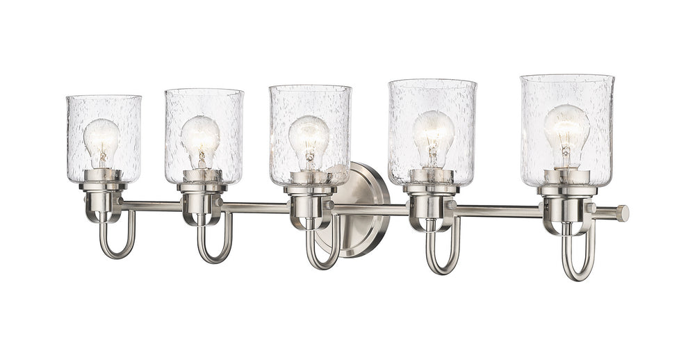 Z-Lite Canada - Five Light Vanity - Kinsley - Brushed Nickel- Union Lighting Luminaires Decor