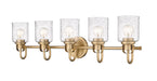 Z-Lite Canada - Five Light Vanity - Kinsley - Heirloom Gold- Union Lighting Luminaires Decor