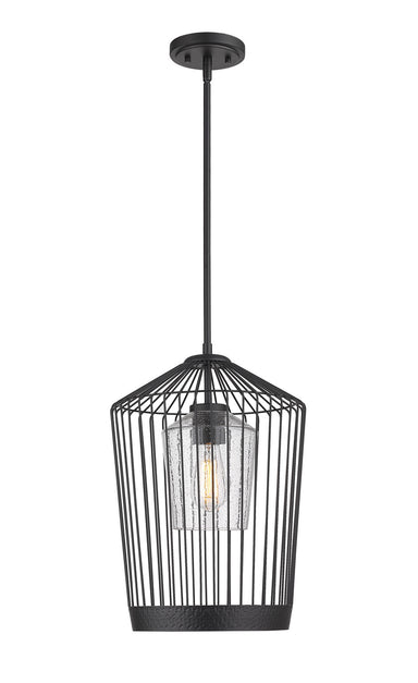 Z-Lite Canada - One Light Pendant - Lido - Matte Black- Union Lighting Luminaires Decor