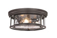 Z-Lite Canada - Three Light Flush Mount - Clarion - Bronze- Union Lighting Luminaires Decor