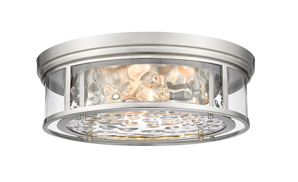 Z-Lite Canada - Four Light Flush Mount - Clarion - Brushed Nickel- Union Lighting Luminaires Decor