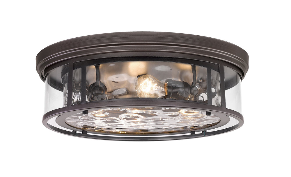 Z-Lite Canada - Four Light Flush Mount - Clarion - Bronze- Union Lighting Luminaires Decor