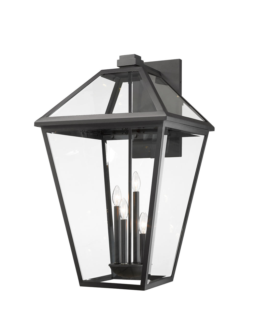 Z-Lite Canada - Four Light Outdoor Wall Sconce - Talbot - Black- Union Lighting Luminaires Decor