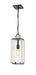 Z-Lite Canada - One Light Outdoor Chain Mount Ceiling Fixture - Sana - Black- Union Lighting Luminaires Decor