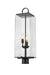 Z-Lite Canada - Three Light Outdoor Post Mount - Sana - Black- Union Lighting Luminaires Decor