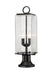 Z-Lite Canada - Two Light Outdoor Pier Mount - Sana - Black- Union Lighting Luminaires Decor
