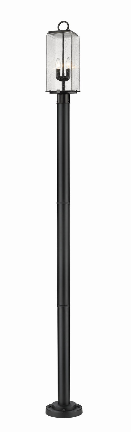 Z-Lite Canada - Two Light Outdoor Post Mount - Sana - Black- Union Lighting Luminaires Decor