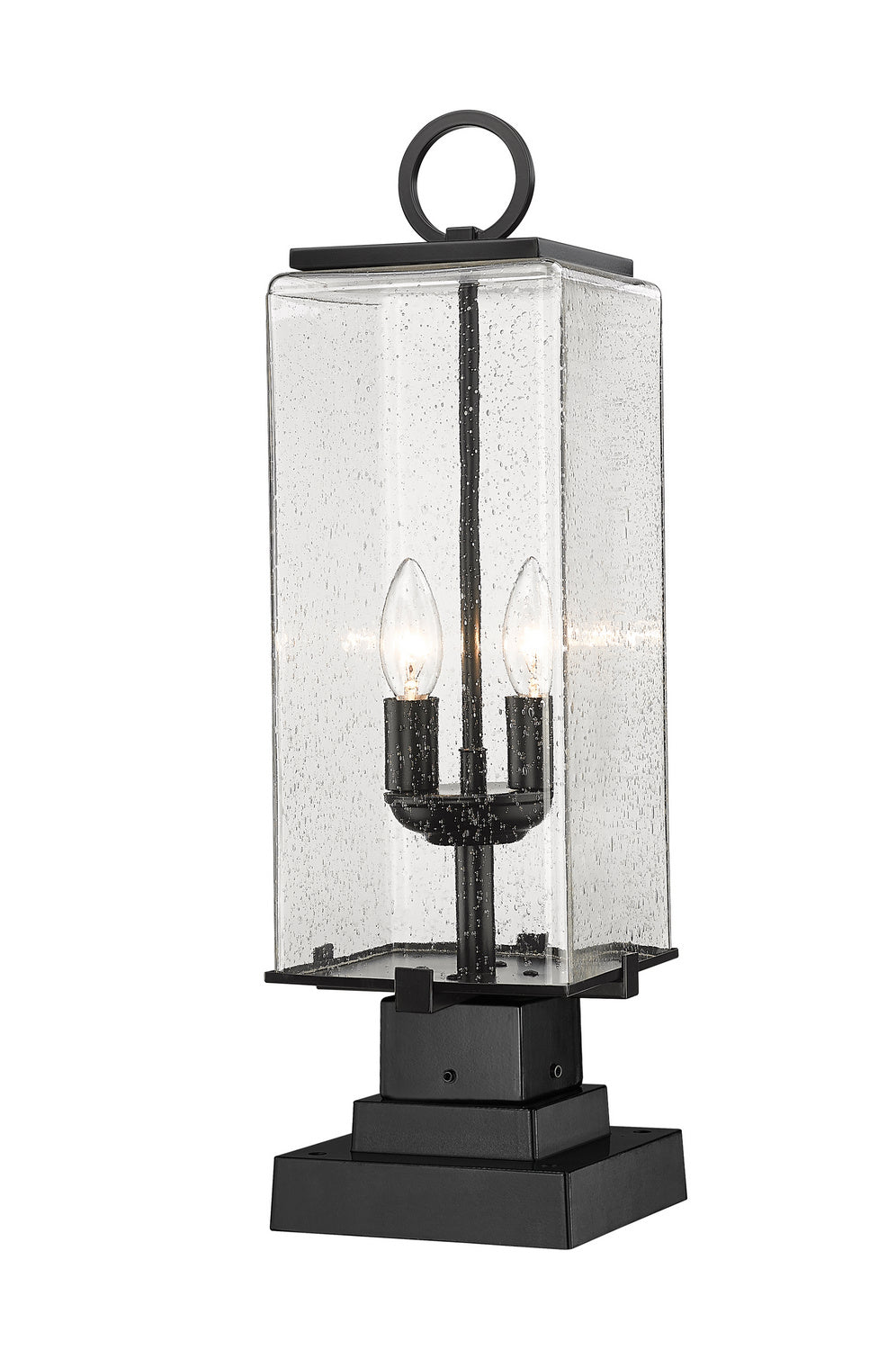 Z-Lite Canada - Two Light Outdoor Pier Mount - Sana - Black- Union Lighting Luminaires Decor