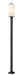 Z-Lite Canada - Three Light Outdoor Post Mount - Sana - Black- Union Lighting Luminaires Decor