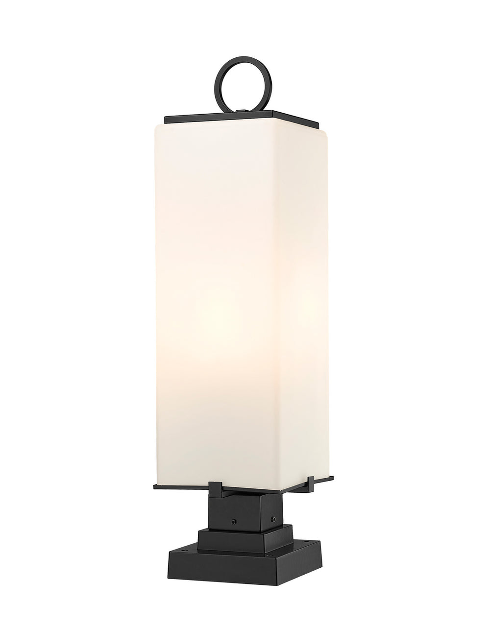 Z-Lite Canada - Three Light Outdoor Pier Mount - Sana - Black- Union Lighting Luminaires Decor