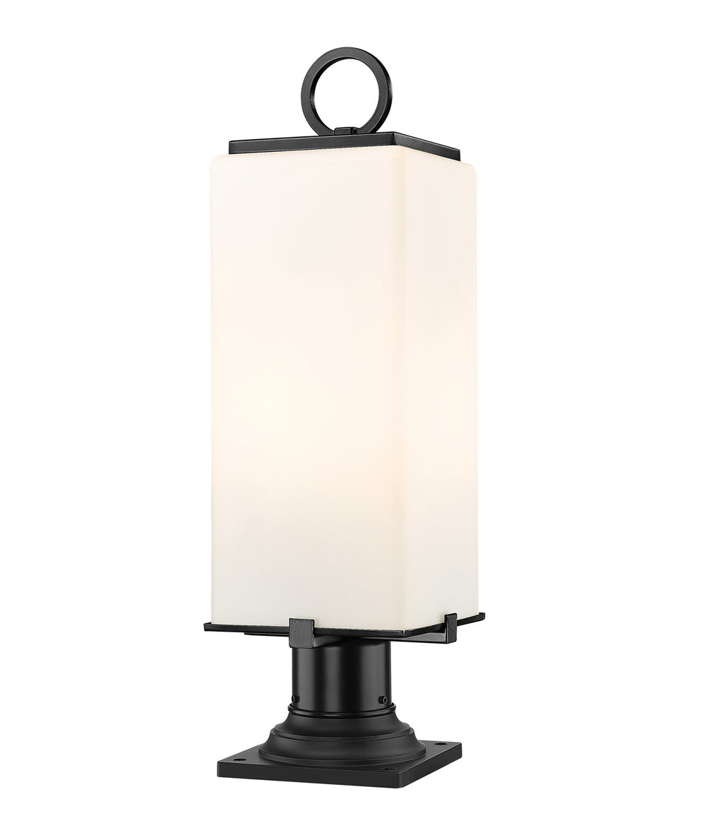 Z-Lite Canada - Two Light Outdoor Pier Mount - Sana - Black- Union Lighting Luminaires Decor