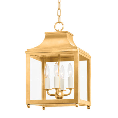 Mitzi Canada - Four Light Pendant - Leigh - Vintage Gold Leaf- Union Lighting Luminaires Decor