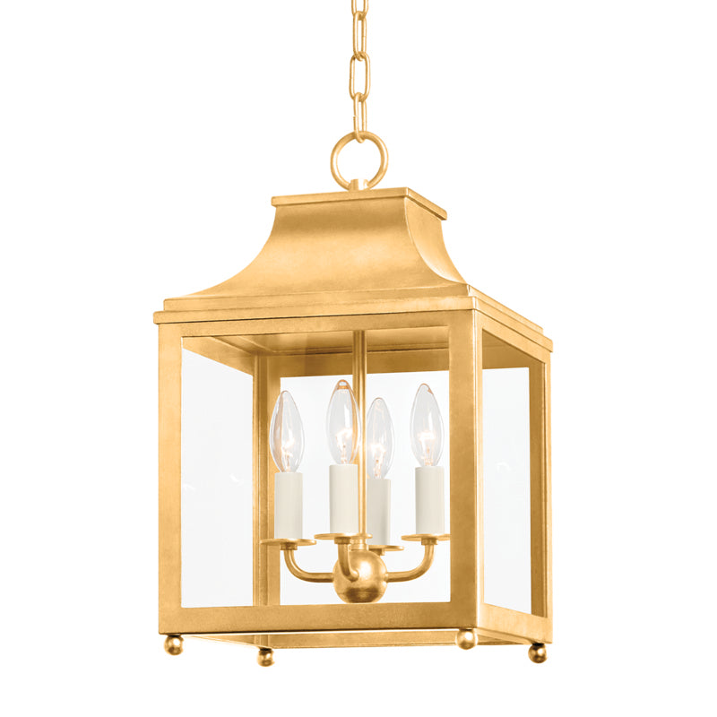 Mitzi Canada - Four Light Pendant - Leigh - Vintage Gold Leaf- Union Lighting Luminaires Decor
