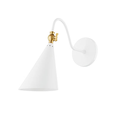 Mitzi - One Light Wall Sconce - Lupe - Aged Brass/Soft White- Union Lighting Luminaires Decor