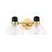 Mitzi Canada - Two Light Bath and Vanity - Camile - Aged Brass- Union Lighting Luminaires Decor