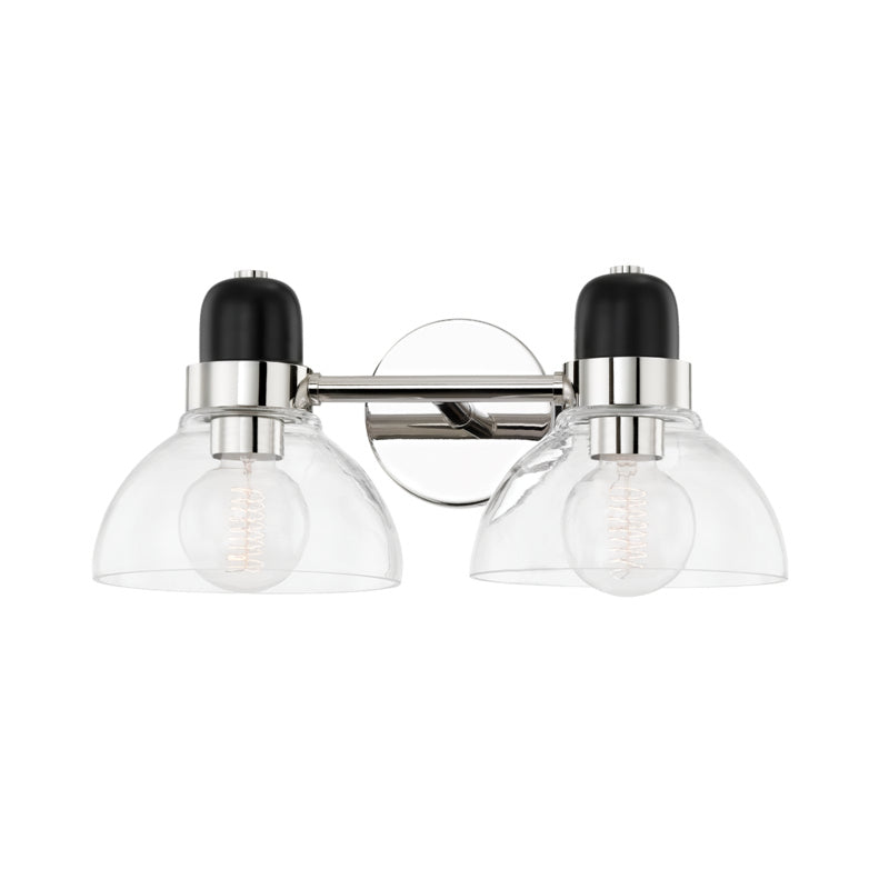Mitzi Canada - Two Light Bath and Vanity - Camile - Polished Nickel- Union Lighting Luminaires Decor
