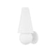 Troy Lighting - One Light Wall Sconce - Cassius - Textured White- Union Lighting Luminaires Decor