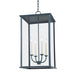 Troy Lighting Canada - Four Light Outdoor Lantern - Zuma - Verdigris- Union Lighting Luminaires Decor