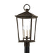Troy Lighting Canada - Three Light Outdoor Post Mount - Soren - Textured Bronze W/ Hl- Union Lighting Luminaires Decor