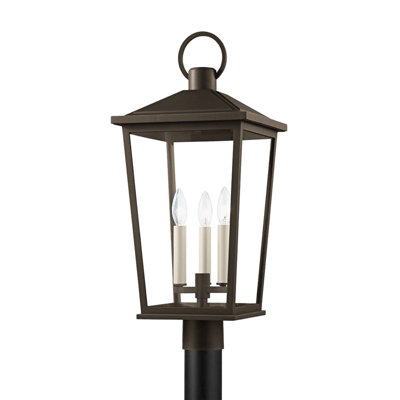 Troy Lighting Canada - Three Light Outdoor Post Mount - Soren - Textured Bronze W/ Hl- Union Lighting Luminaires Decor