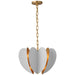Visual Comfort Signature Canada - LED Chandelier - Danes - Matte White and Gild- Union Lighting Luminaires Decor