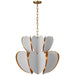 Visual Comfort Signature Canada - LED Chandelier - Danes - Matte White and Gild- Union Lighting Luminaires Decor