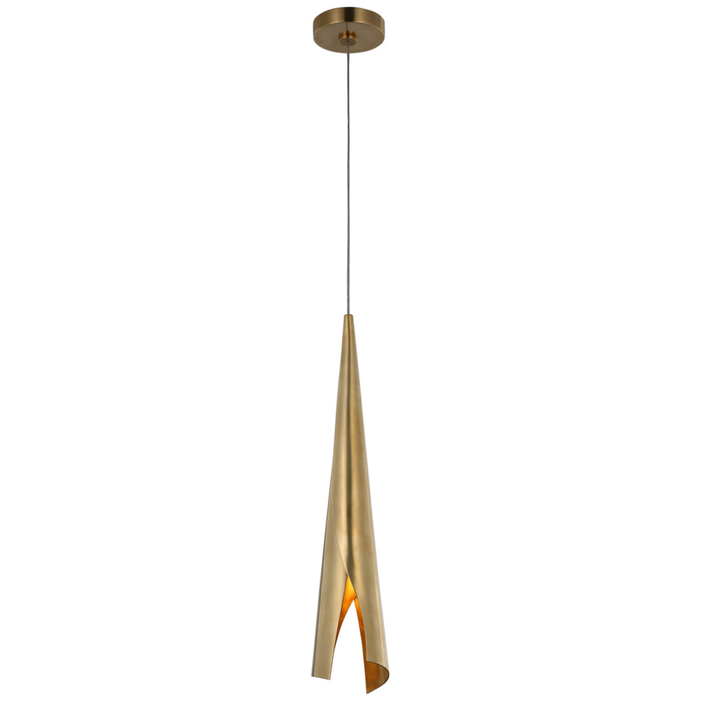 Visual Comfort Signature Canada - LED Pendant - Piel - Antique-Burnished Brass- Union Lighting Luminaires Decor