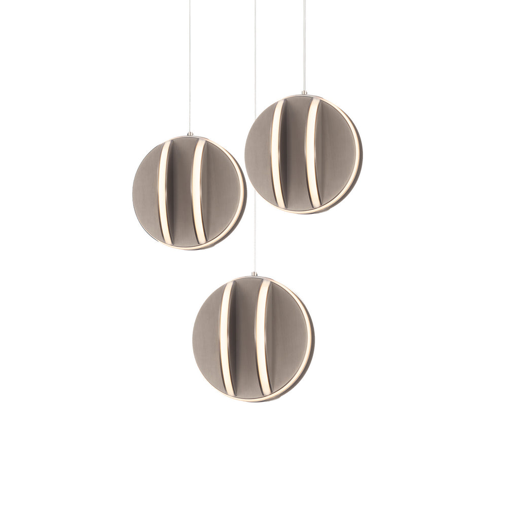 Modern Forms Canada - LED Chandelier - Carillion - Brushed Nickel- Union Lighting Luminaires Decor